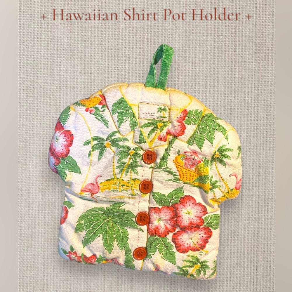 Hawaiian Shirt Pot Holder